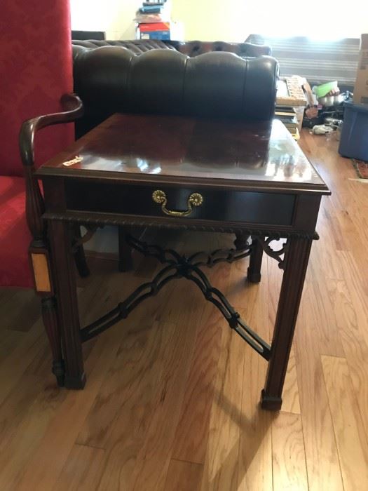 #3	BB-Table	End Table w/1 drawer cross piece on bottom 26x26.5x25	 $120.00 
