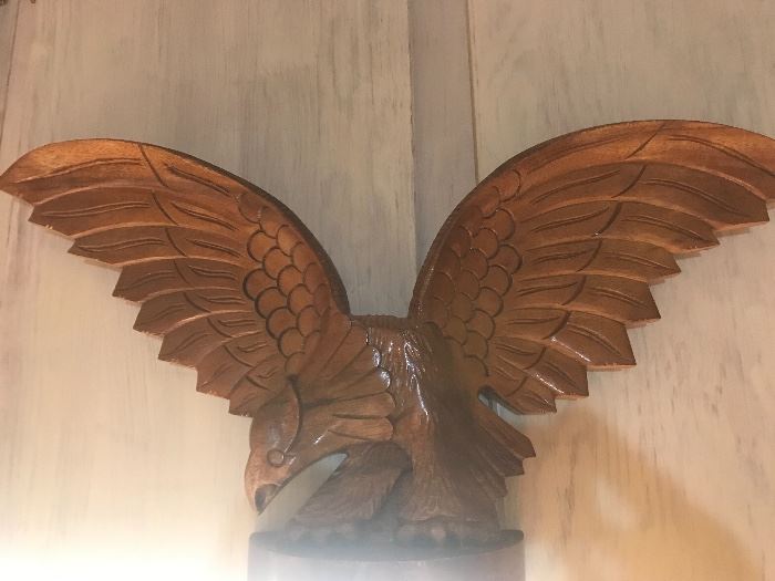 beautful wooden carved eagle
