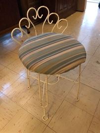 vintage vanity stool