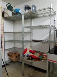 Assorted wire shelf storage racks $50 each