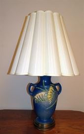 Roseville Pottery Lamp, Freesia