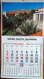 1951 Union Pacific Railroad Calendar