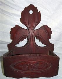 Wooden 1880 Comb Box