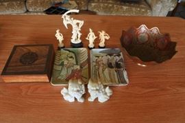 Imperial Dragon Salt Pepper, Geisha Vanity Trays, ...