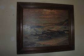 Ocean Scenery Robert Wood Oil Painting