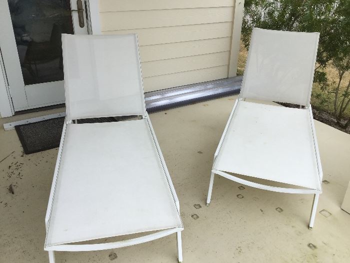 Two Modern lounge chairs