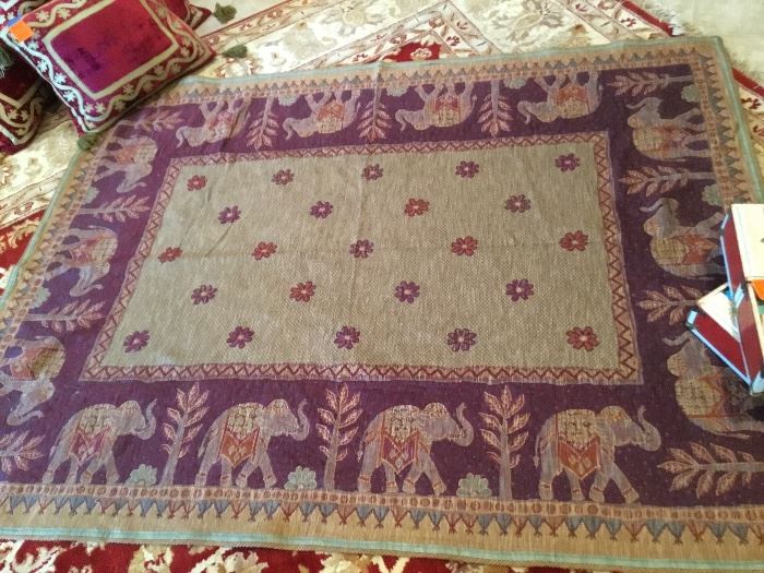 Elephant Indian rug
