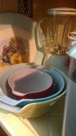 These graduated bowls are from Pyrex