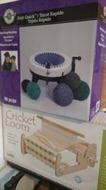 Cricket loom and Loops & Thread Knit Quick