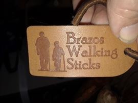 Wooden walking stick