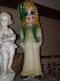 Chalkware carnival girl
