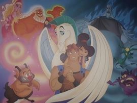 Disney Hercules Mythical Misters Mythses Lithograph signed by Don Williams