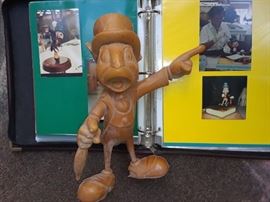 Unpainted Jiminy Cricket figure from Pinocchio at Disney World