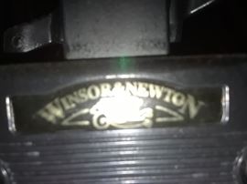 Quite a few easels and tripods- this one is by Windsor and Newton