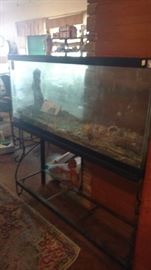 A nice size fish tank with separate base- there are also other sizes of fish tanks as well and lots of accessories.