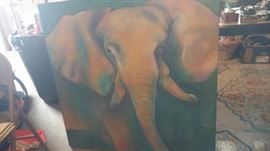 A wonderful big elephant painting