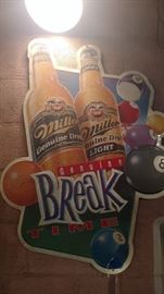 Miller metal sign