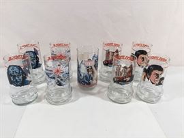 Star Trek & Star Wars 1980's Collector Glasses 9 Pc https://ctbids.com/#!/description/share/90542