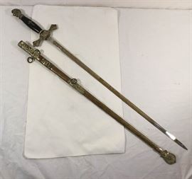 Antique Knights Templar Masonic Ceremonial Sword https://ctbids.com/#!/description/share/90546