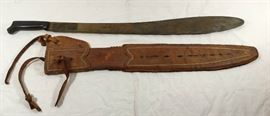 Machete with Leather Scabbard https://ctbids.com/#!/description/share/90613