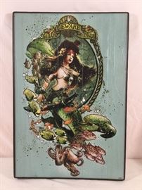 Disneyland Resort Exclusive Sailors Beware Mermaids Wood Art Sign https://ctbids.com/#!/description/share/90637