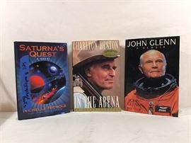 Autographed Books: ''Saturna's Quest'' A Novel, ''In The Arena'' Carlton Heston's Autobiography https://ctbids.com/#!/description/share/90656