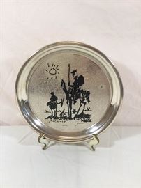 Vintage Sterling Picasso Don Quixote Plate https://ctbids.com/#!/description/share/90671