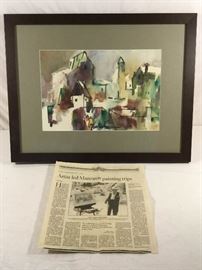 Original, Henry Fukuhara Watercolor, Artwork https://ctbids.com/#!/description/share/90693
