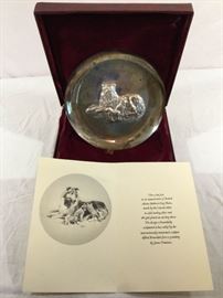 Vintage, 1972, Sterling Silver, 1st Edition Mother's Day Plate by The Lincoln Mint https://ctbids.com/#!/description/share/90703