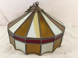 Vintage Stained Glass Swag Lamp https://ctbids.com/#!/description/share/90716
