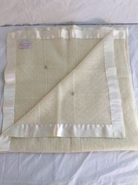 Vintage Three Weavers Virgin Wool Baby Blanket https://ctbids.com/#!/description/share/94906