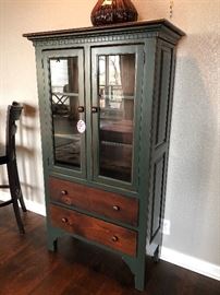 perfect sized wood painted cabinet 