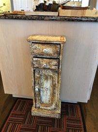 old wood small cabinet 