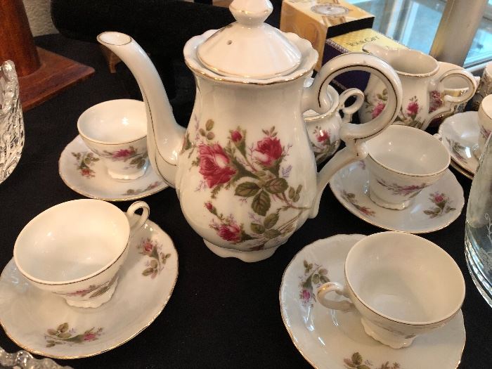  tea set- have all  kinds of cups & saucers- tea sets- cream and sugars - lots  and lots of small china 