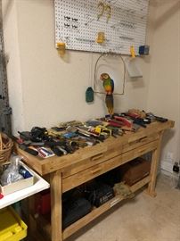 tools and more best work station wonderful condition- its really an art workshop  but makes a great workstation too !!
