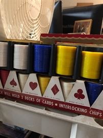 poker -lots of chips to choose from 