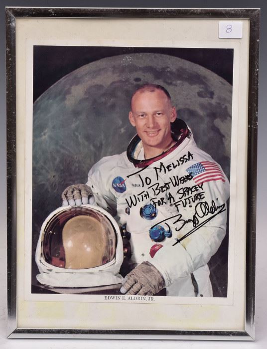 Buzz Aldrin Apollo signed photo