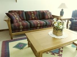 Bassett sofa and coffee table