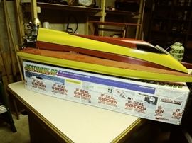 RC  racing catamaran boat