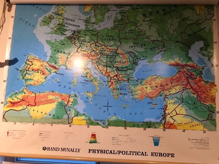 Vintage map of Europe 