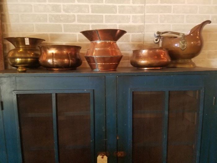 Copper and Brass Spittoons