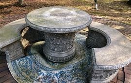 Composite Outdoor Furniture - looks JUST like cement!