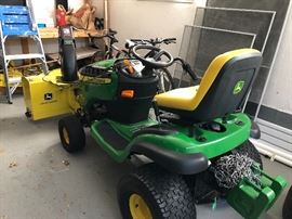 John Deere with all the bells and whistles - even the snow blower part!