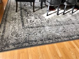 Dining Room Rug in Shades of Grey