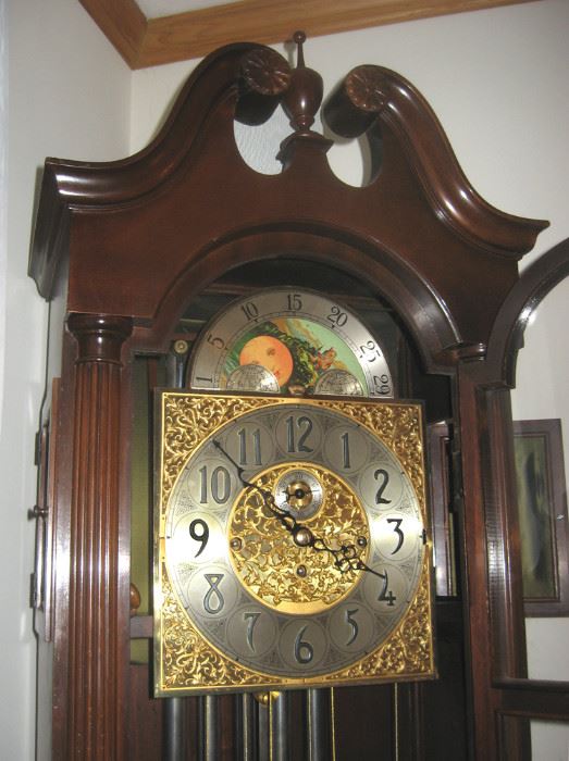Moon Face grandfather clock