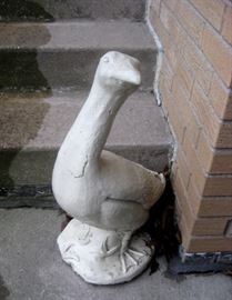 Goose made of cement