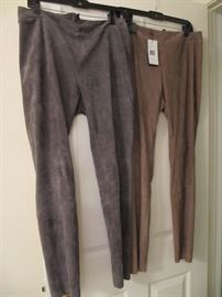 Three pairs of Lafayette 148 suede slacks one NWT (suggested retail $998)