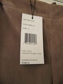 Lafayette 148 suede slacks