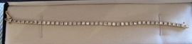 Zow! stunning 14 k diamond tennis bracelet from Kay jewelers.