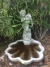 BFY04 Concrete Fountain with Angel Child